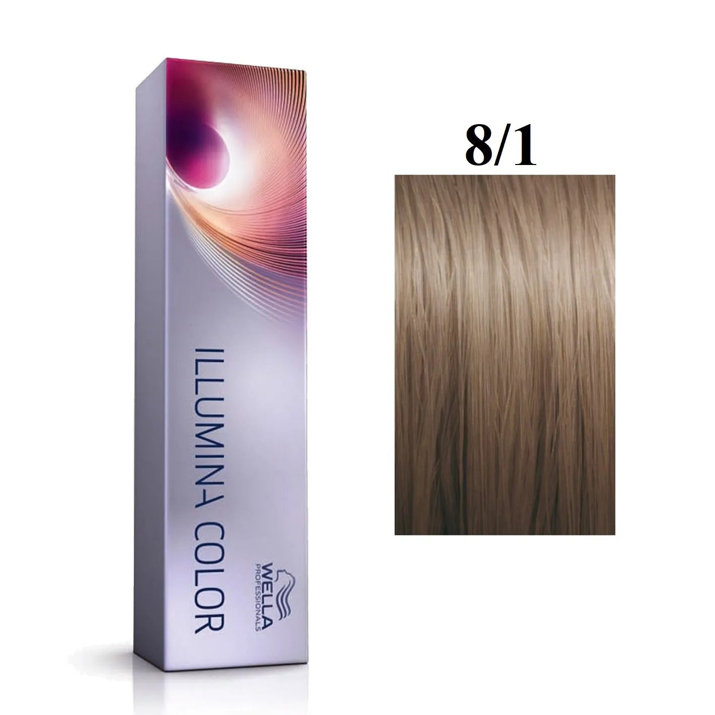 Wella Professionals, Illumina Color, Vopsea permanentă de păr, 8/1 , 60 ml